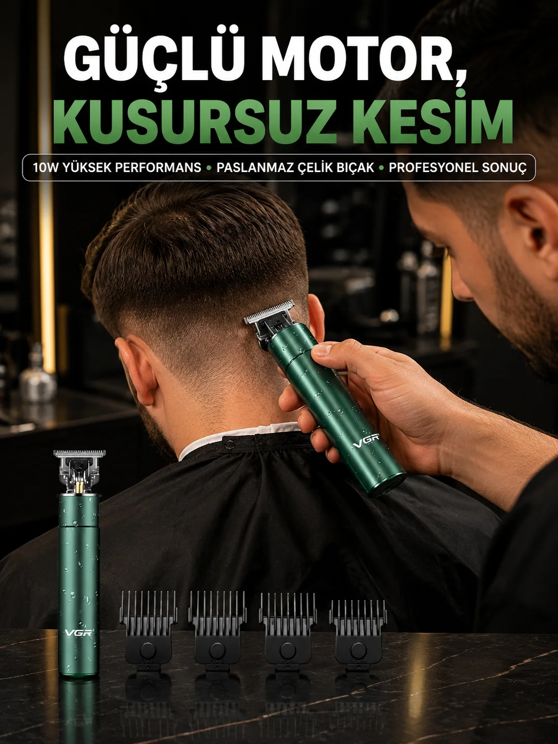 Profesyonel Salon Kalitesinde Saç ve Sakal Kesme Makinesi Profesyonel Salon Kalitesinde Saç ve Sakal Kesme Makinesi