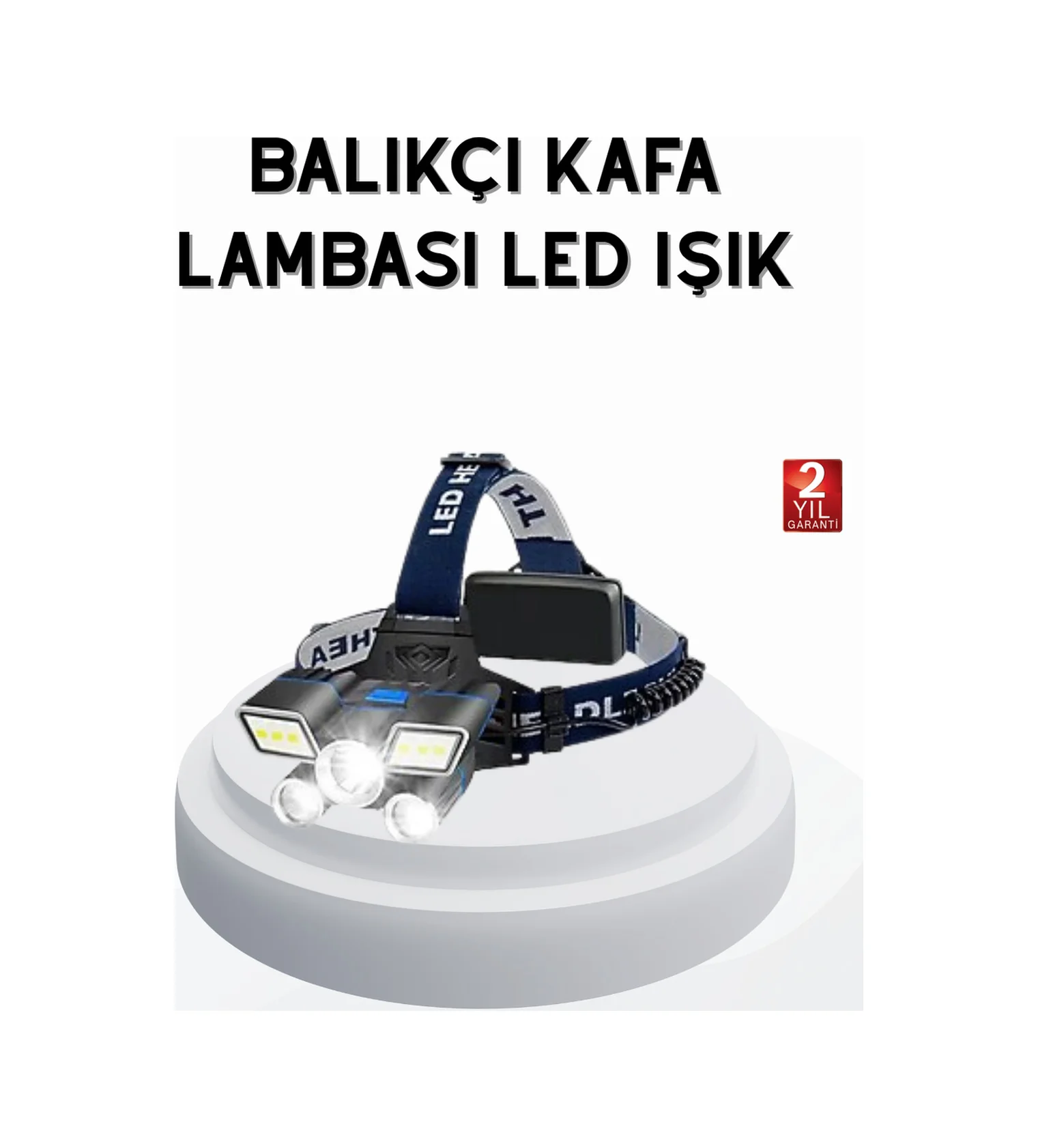 Profesyonel Şarjlı Led Far Ipx5 Suya Dayanıklı, 4 Işık Modu, Hareket Sensörlü - Lisinya Diğer