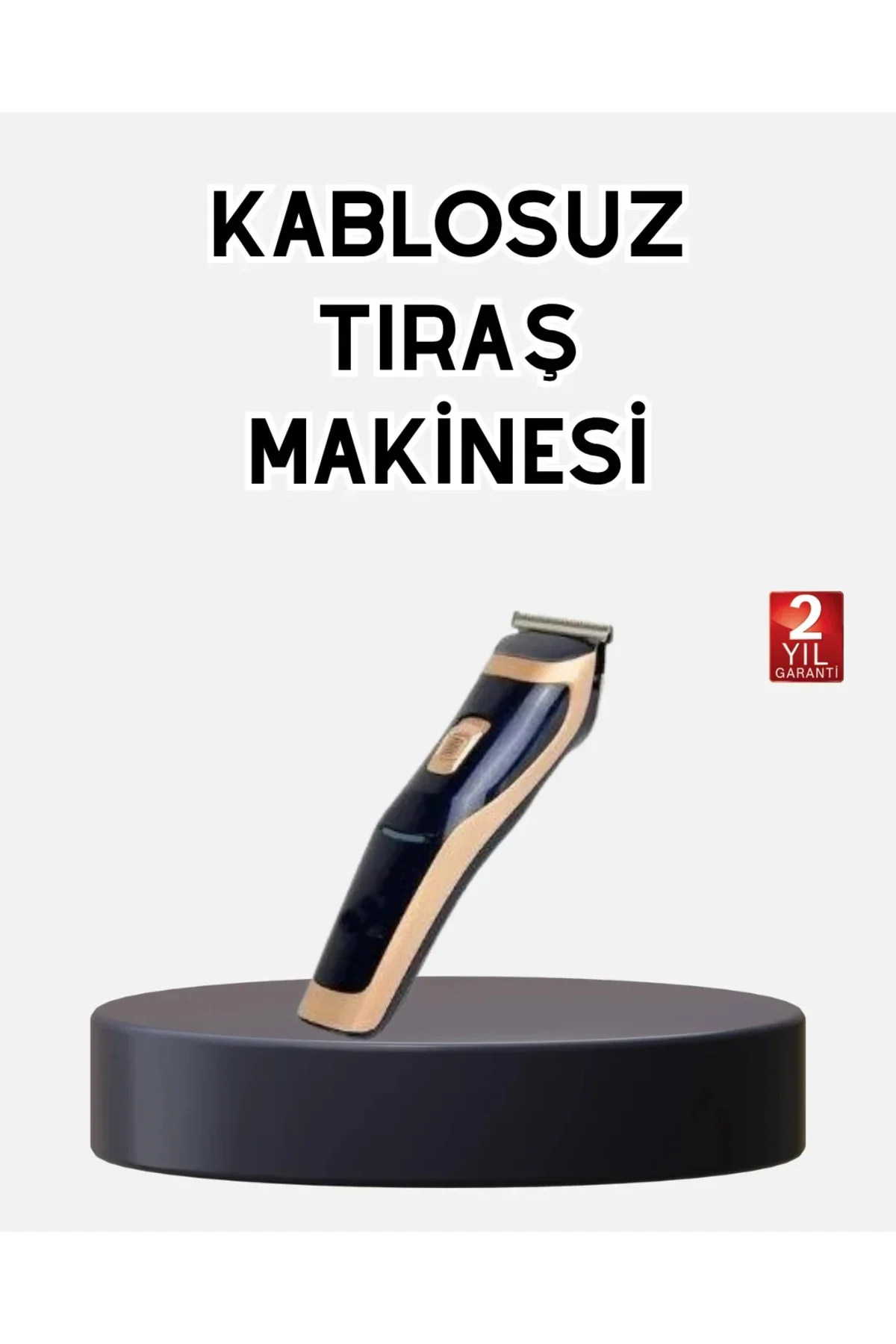 Profesyonel Şarjlı Saç ve Sakal Kesme Makinesi – Uni, 12 mm Ayarlanabilir Başlık