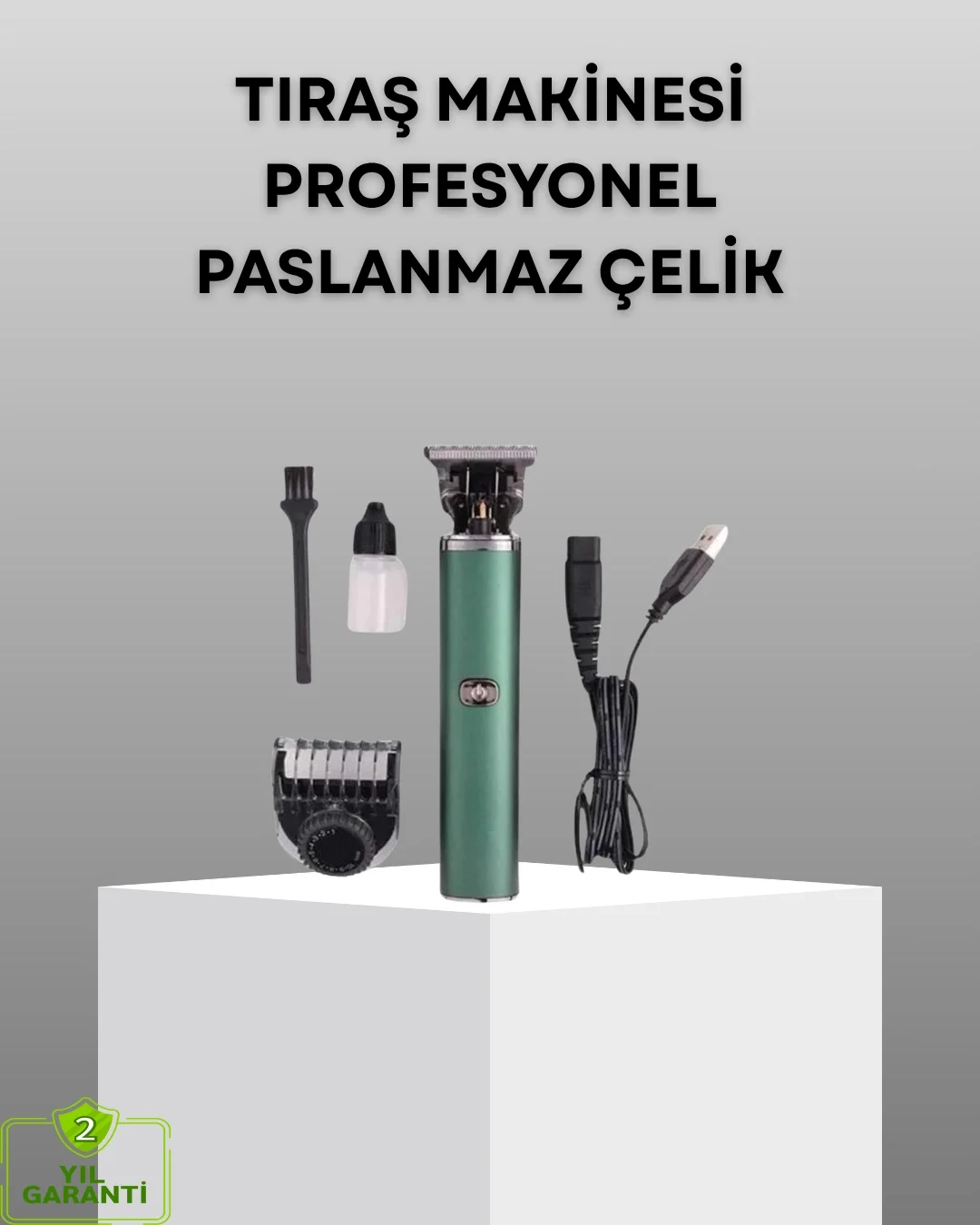 Profesyonel Şarjlı Tıraş Makinesi – 180 Dakika Kullanım, 2.5 Saat