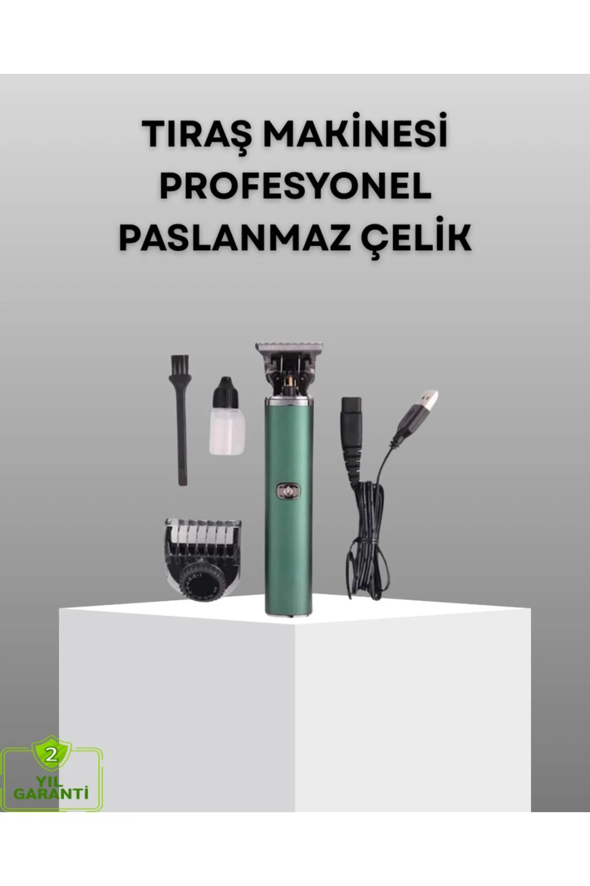 Profesyonel Şarjlı Tıraş Makinesi – 180 Dakika Kullanım, 2.5 Saat