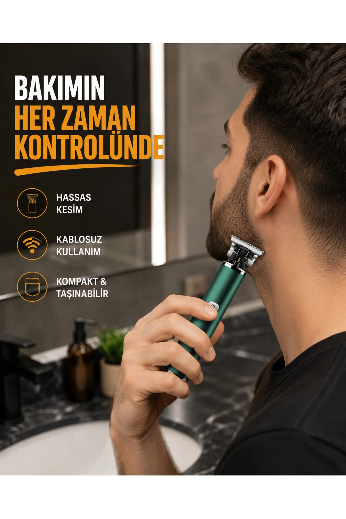 Profesyonel Şarjlı Tıraş Makinesi – 180 Dakika Kullanım, 2.5 Saat Hızlı Şarj, Evrensel Usb Şarj Giri Profesyonel Şarjlı Tıraş Makinesi – 180 Dakika Kullanım, 2.5 Saat Hızlı Şarj, Evrensel Usb Şarj Giri