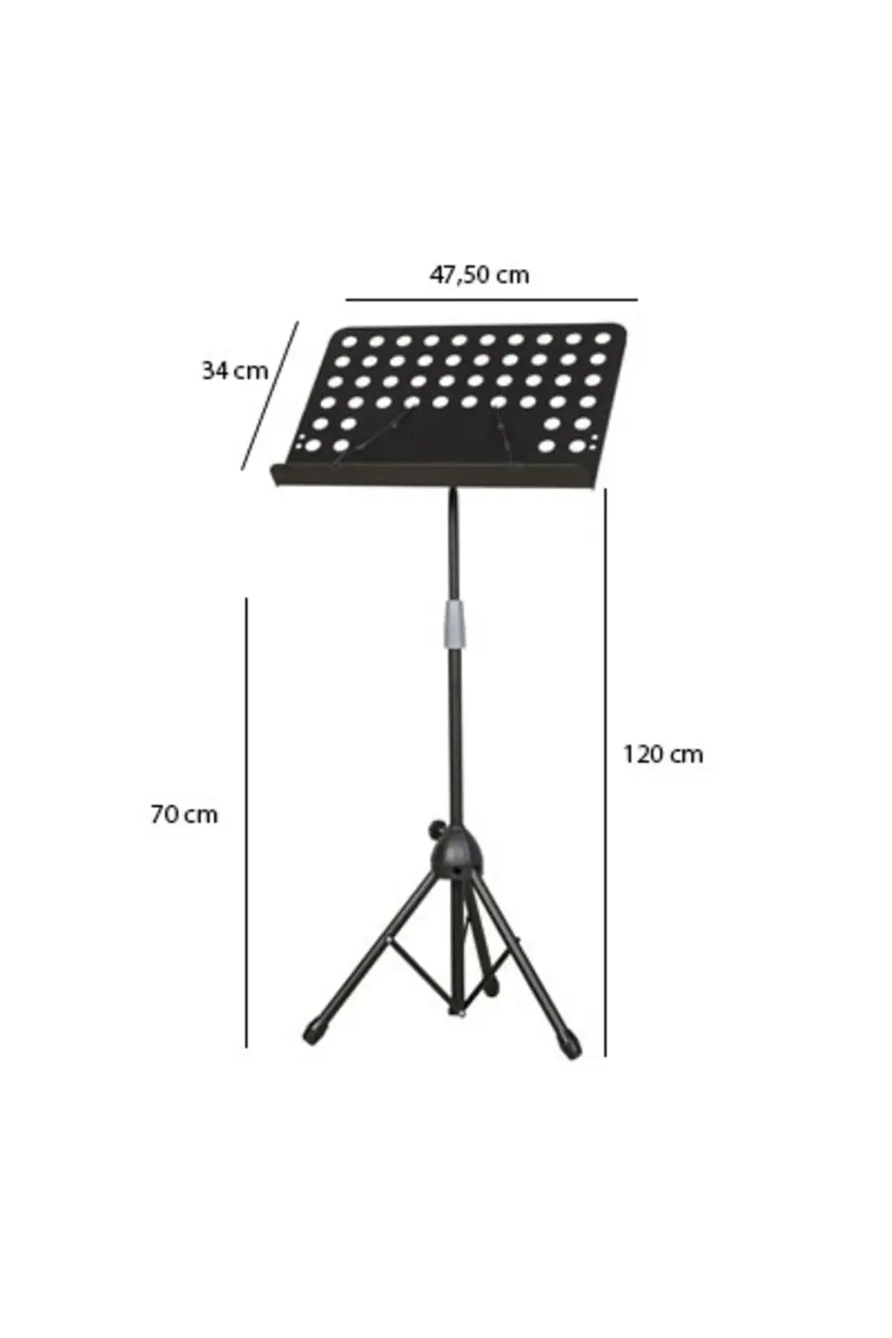 Profesyonel Şef Tipi Nota Standı - Nota Sehpası - Nota Sehbası