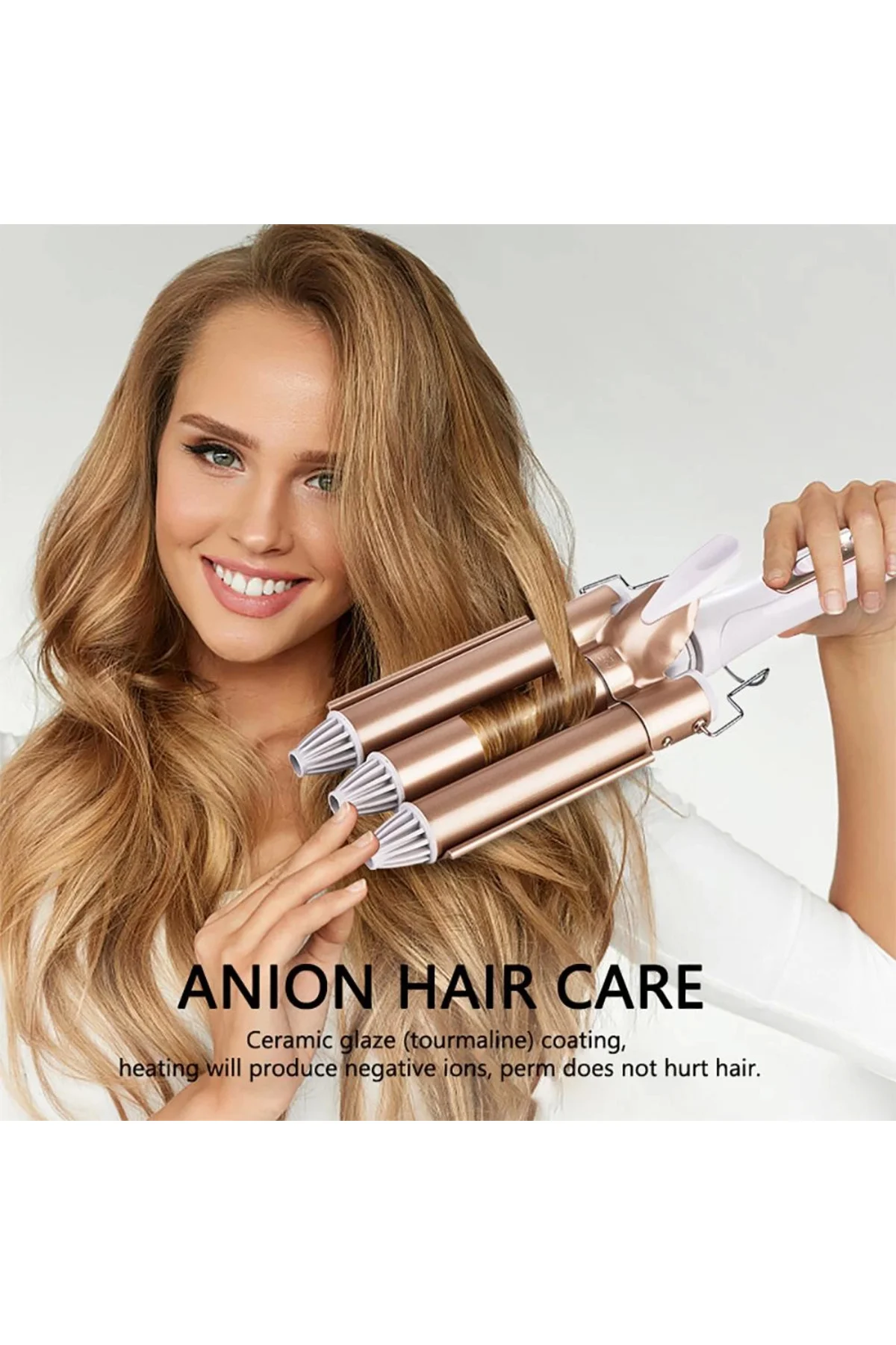 Profesyonel Seramik Wag Su Dalgası Saç Maşası - Doğal ve Kalıcı B