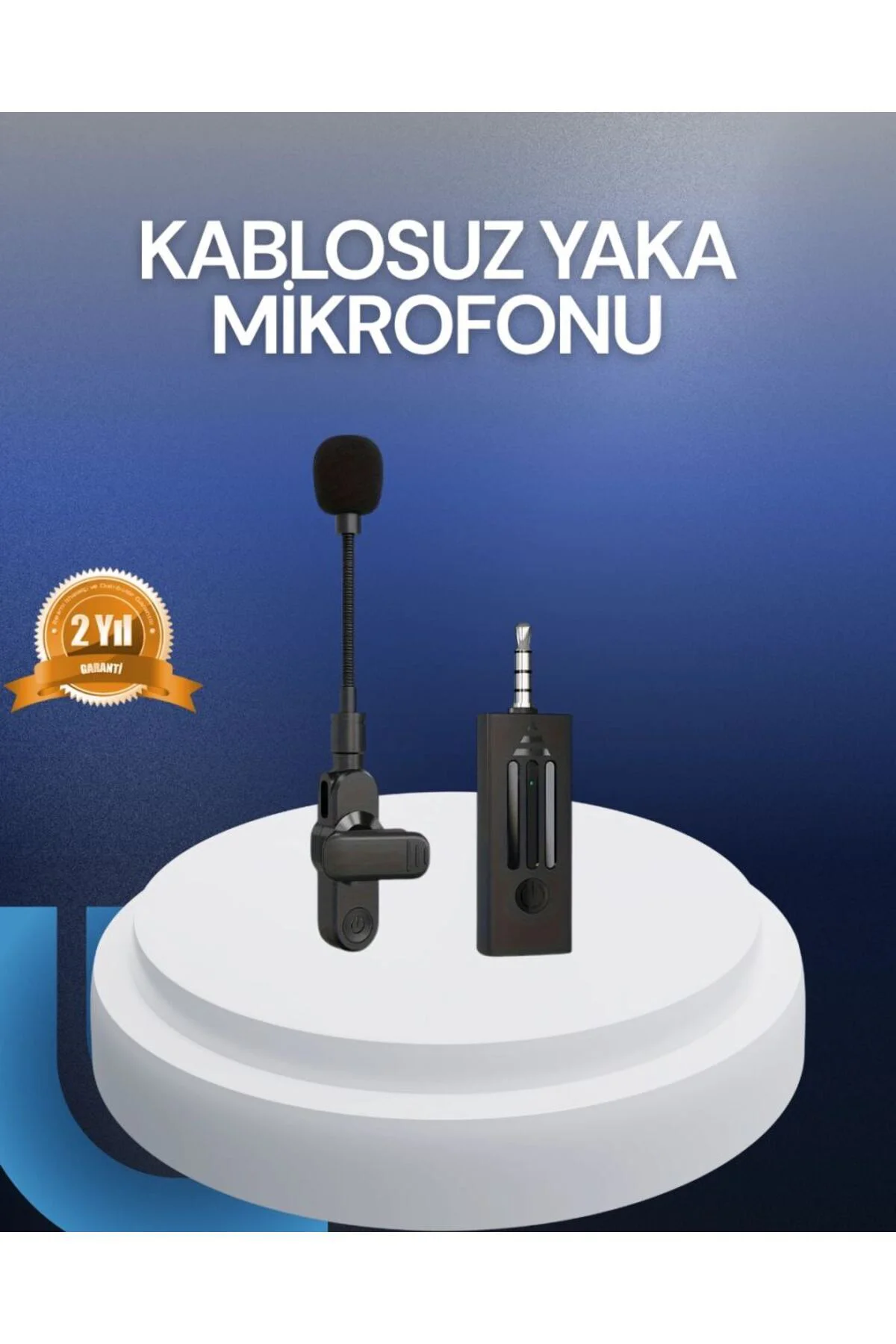 Profesyonel Ses Kayıt İçin Kablosuz Mini Yaka Mikrofonu