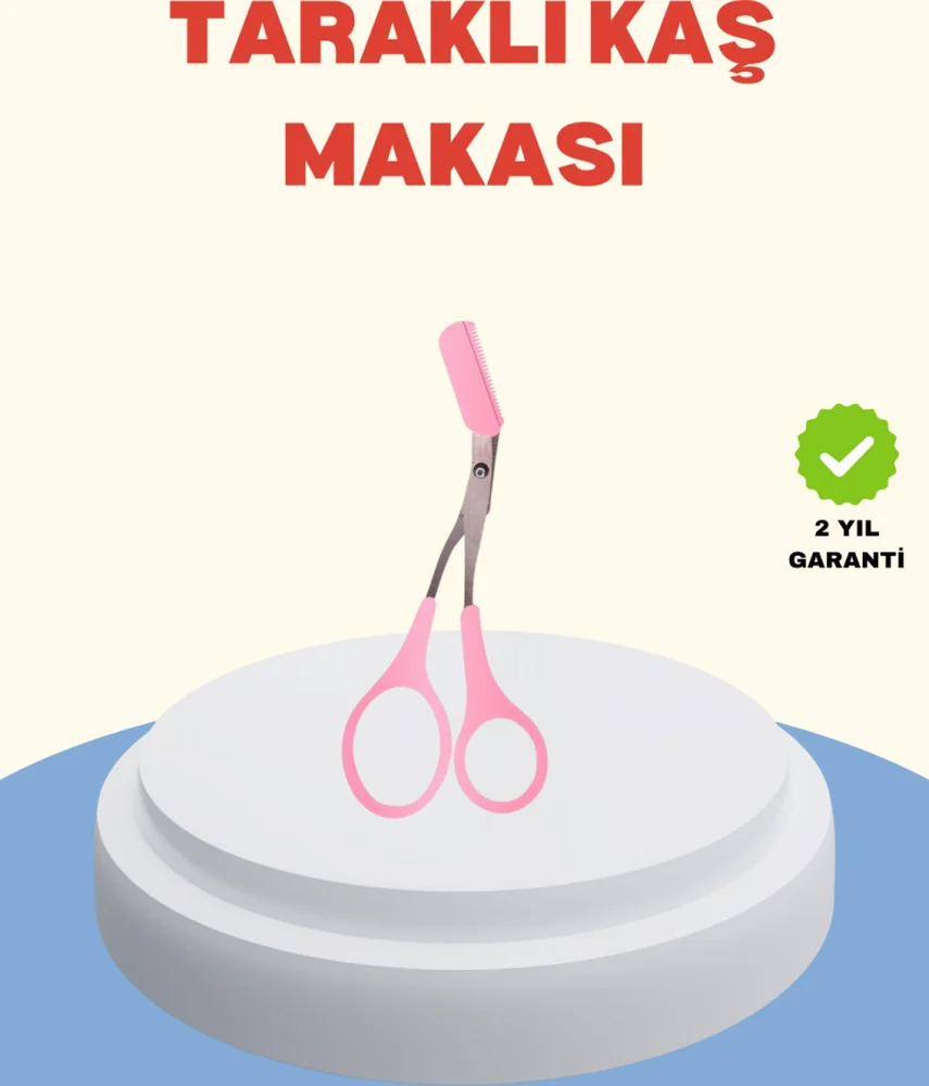 Profesyonel Taraklı Kaş Makası Evde Ve Salon Kullanımına Uygun