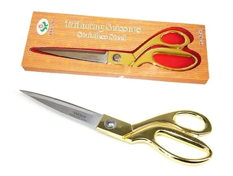 Profesyonel Terzi Makası - Altın Saplı Makas Büyük Boy Profesyonel Terzi Makası - Altın Saplı Makas Büyük Boy