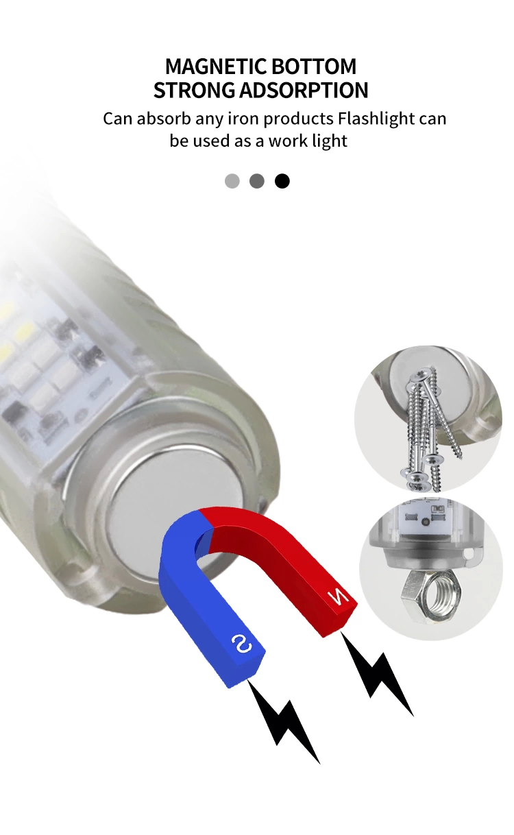 Profesyonel Tg Led Güçlü 8 Modlu Type-c 1000 Lümen Polis Çakarlı