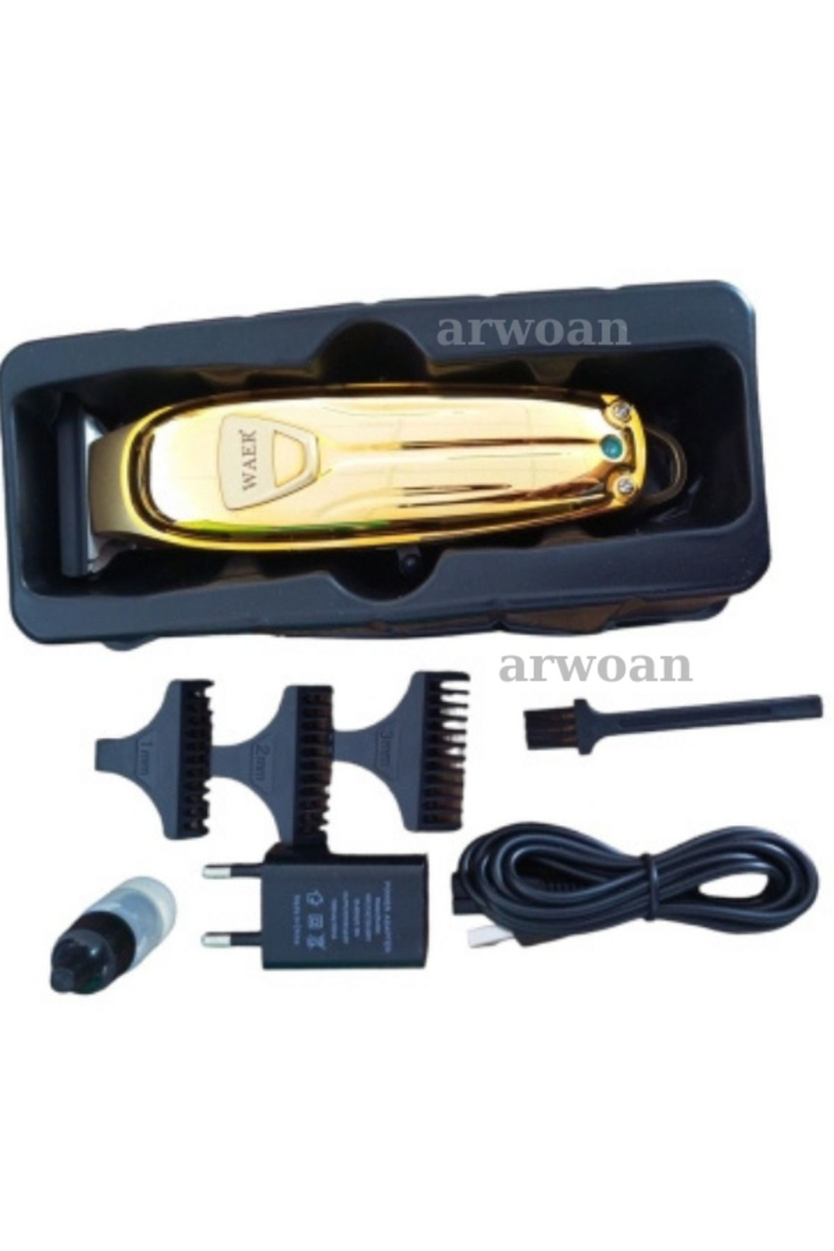 Waer Profesyonel Tıraş Makinesi Şarjlı Sakal Ense Lazer Epilasyon Önce