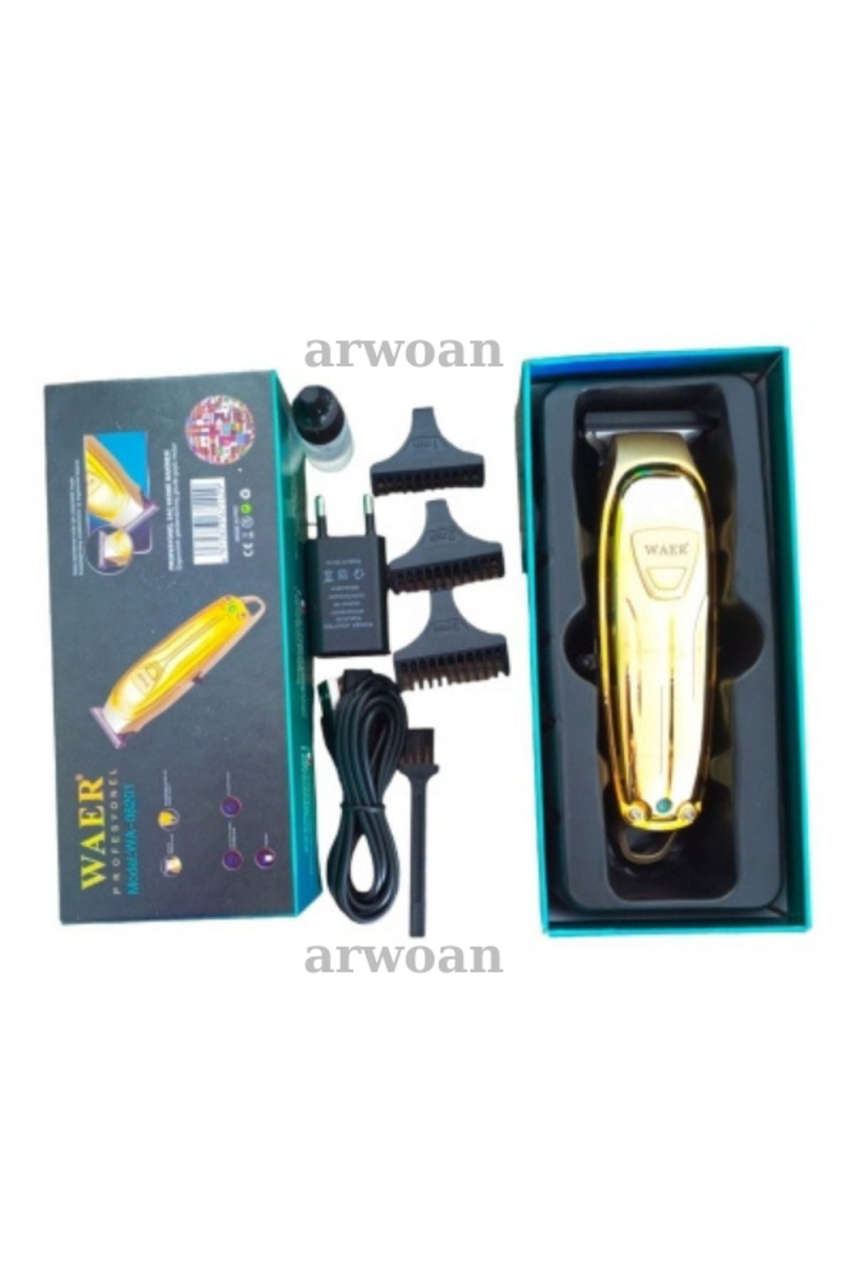 Waer Profesyonel Tıraş Makinesi Şarjlı Sakal Ense Lazer Epilasyon Önce