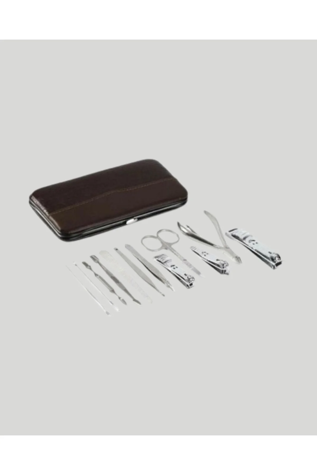 Profesyonel Tırnak Bakım Seti Çelik Aletli Şık Deri Çantalı