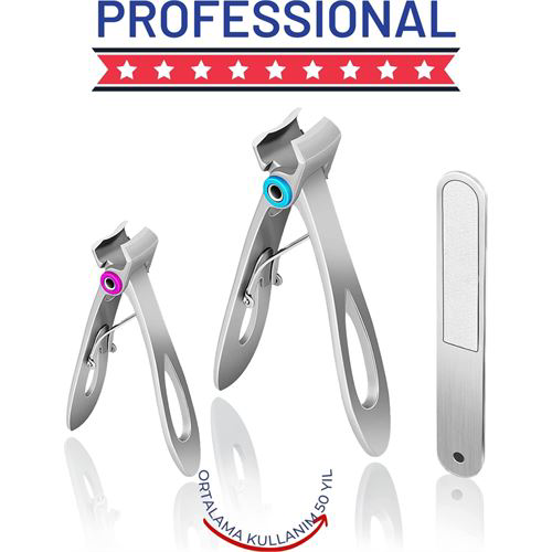 Profesyonel Tırnak Makası Törpü Seti Çelik Özel Kutulu Profesyonel Tırnak Makası Törpü Seti Çelik Özel Kutulu