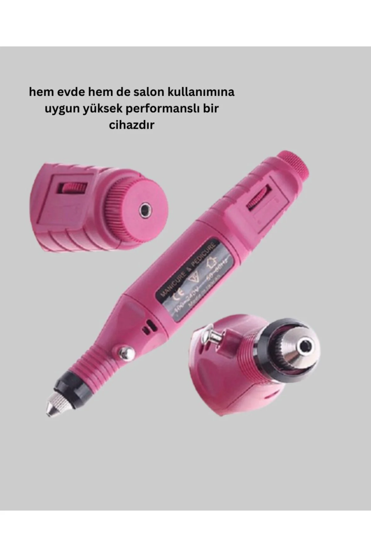 Profesyonel Tırnak Matkap Makinesi – USB Şarjlı, Ayarlanabilir Hı