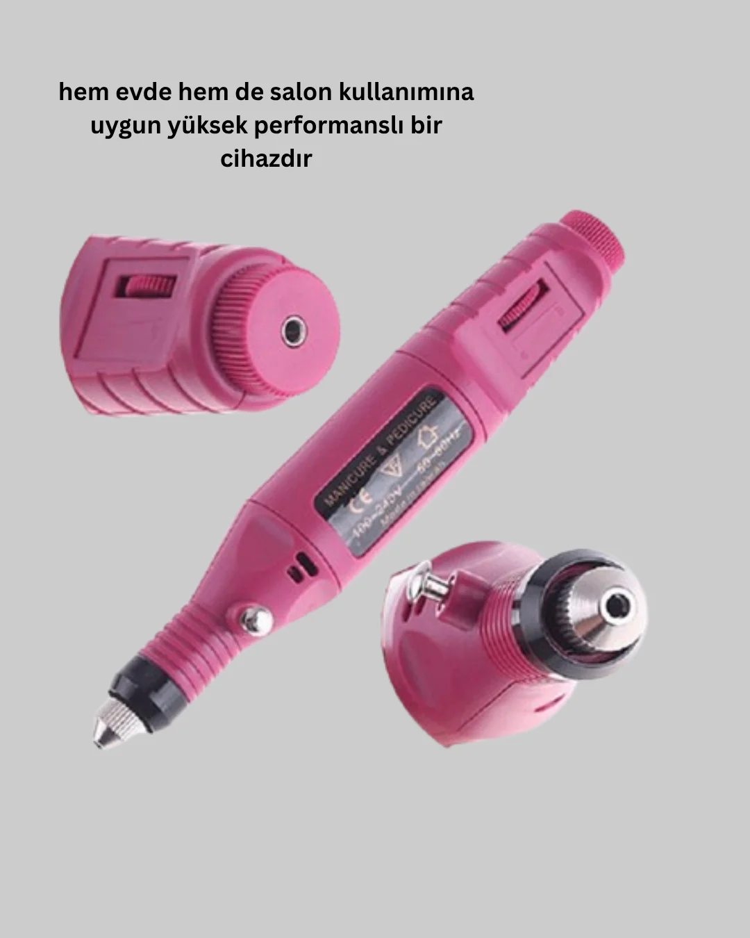 Profesyonel Tırnak Manikür Aleti – Şarjlı, Ayarlanabilir Hız, Düşük Titreşim ve Sessiz Motor Teknolojisi Profesyonel Tırnak Manikür Aleti – Şarjlı, Ayarlanabilir Hız, Düşük Titreşim ve Sessiz Motor Teknolojisi