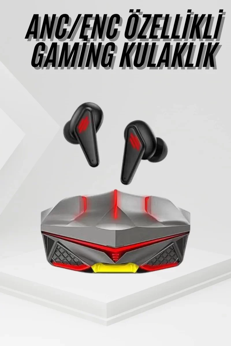 Profesyonel TWS Işıklı Kablosuz Bluetooth Kulaklık Oyuncu Kulaklı