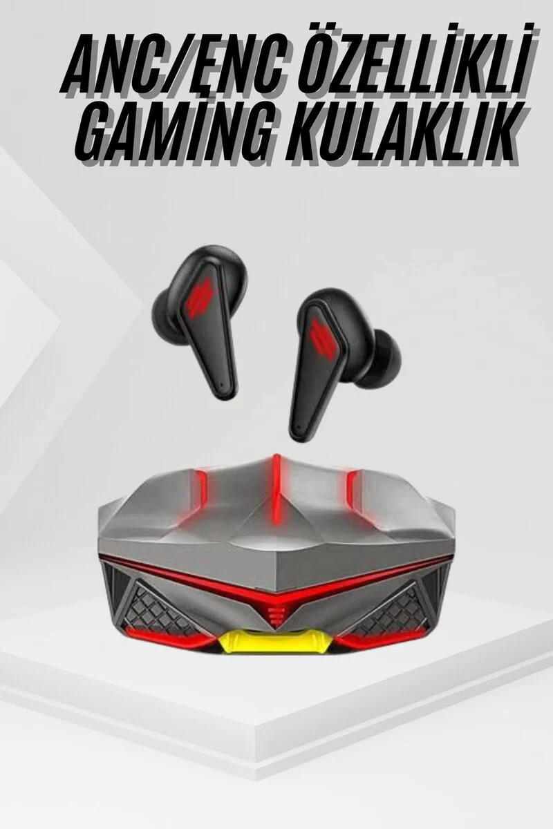 Profesyonel TWS Işıklı Kablosuz Bluetooth Kulaklık Oyuncu Kulaklı