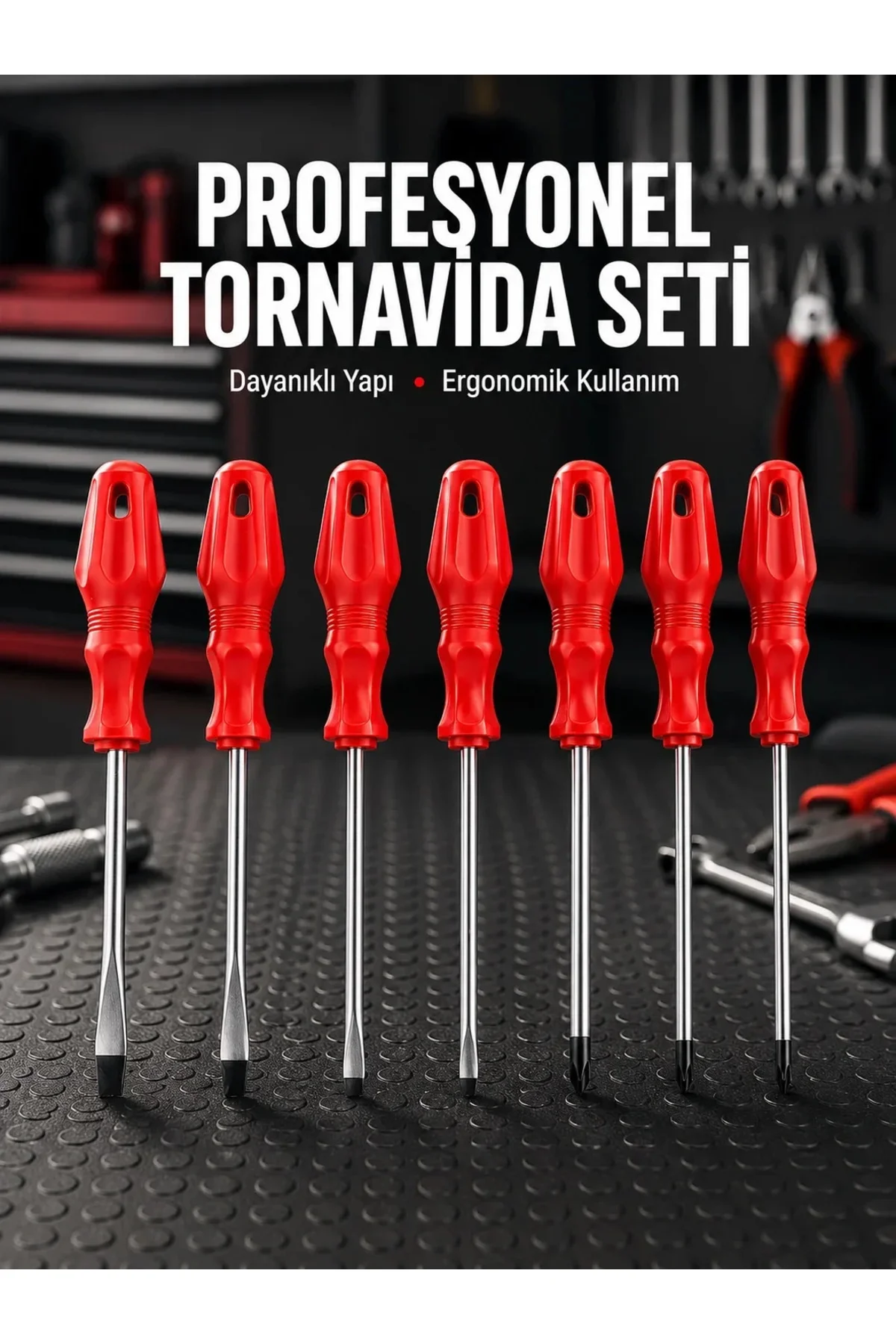 Profesyonel ve Günlük Kullanıma Uygun 7li Tornavida Seti Profesyonel ve Günlük Kullanıma Uygun 7li Tornavida Seti