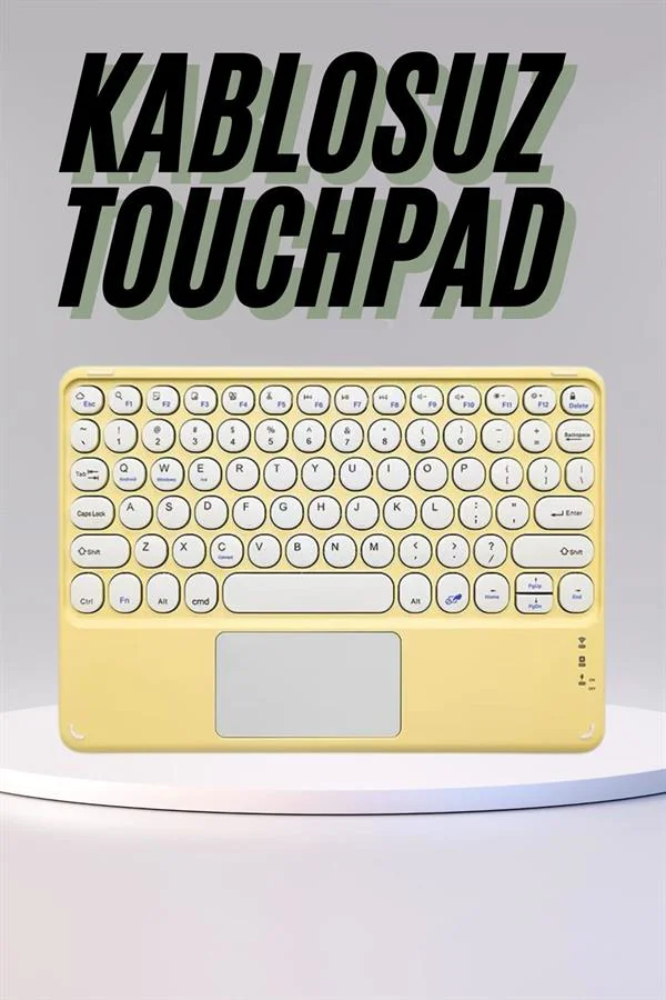 Profesyonel Wifi Q Klavye Bluetooth Klavye Touchpad 10.8 Inç Yeni Nesil