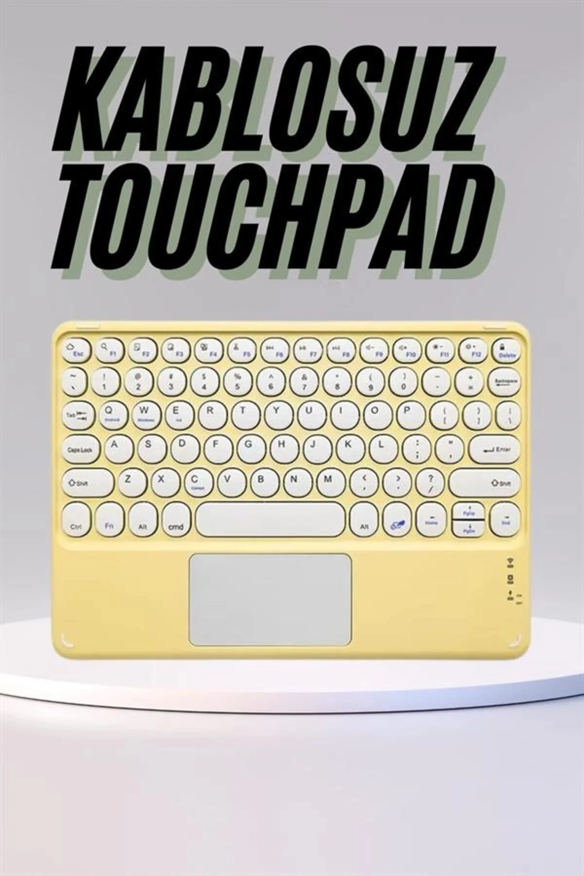 Profesyonel Wifi Q Klavye Bluetooth Klavye Touchpad 10.8 Inç Yeni Nesil Profesyonel Wifi Q Klavye Bluetooth Klavye Touchpad 10.8 Inç Yeni Nesil - Görsel 2