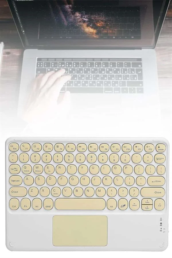 Profesyonel Wifi Q Klavye Bluetooth Klavye Touchpad 10.8 Inç Yeni Nesil