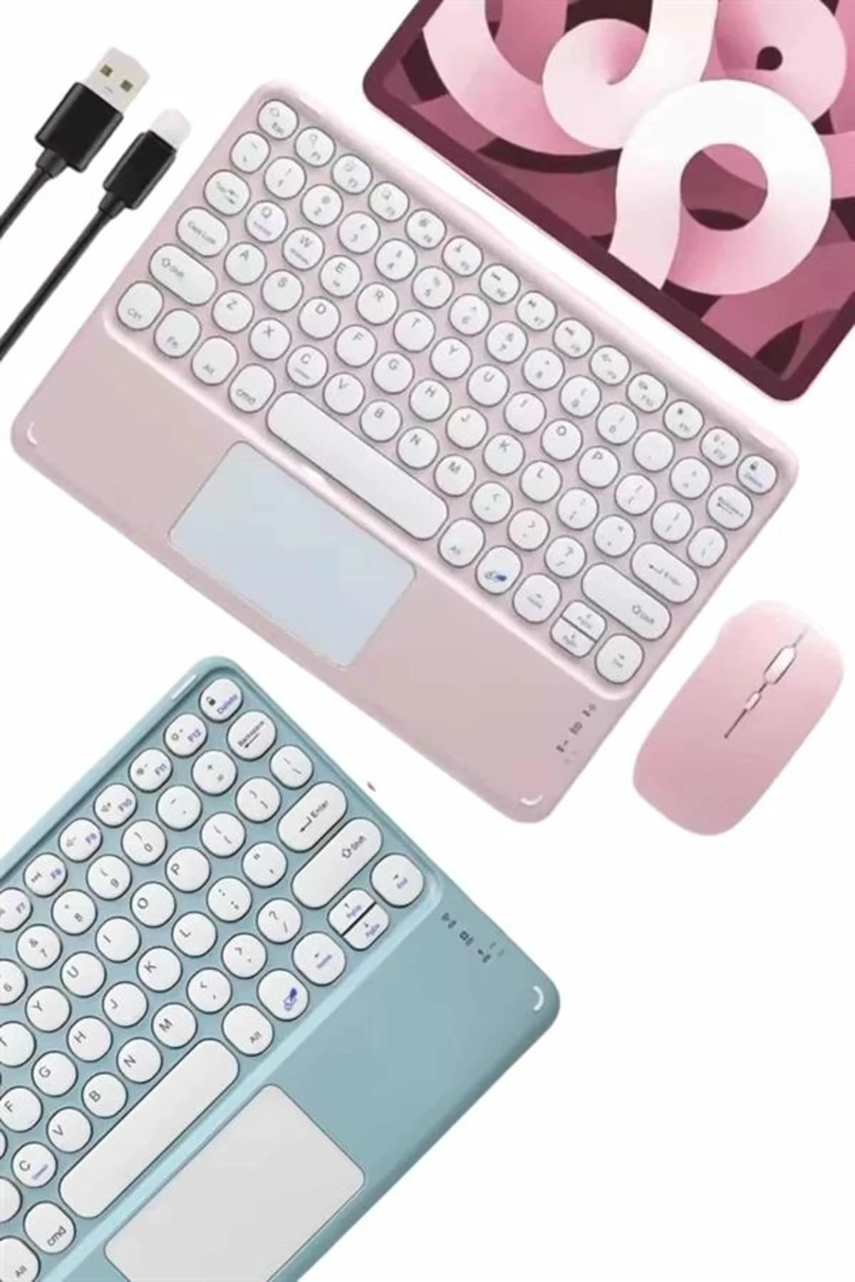 Profesyonel Wifi Q Klavye Bluetooth Klavye Touchpad 10.8 Inç Yeni Nesil Profesyonel Wifi Q Klavye Bluetooth Klavye Touchpad 10.8 Inç Yeni Nesil - Görsel 3