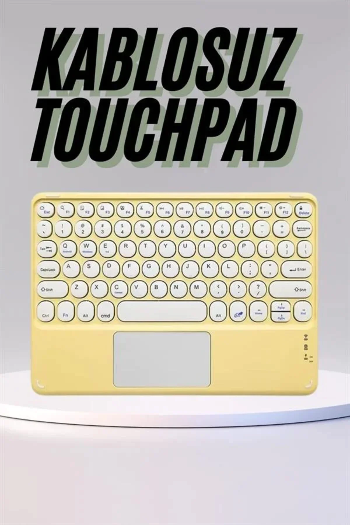 Profesyonel Wifi Q Klavye Bluetooth Klavye Touchpad 10.8 Inç Yeni Nesil