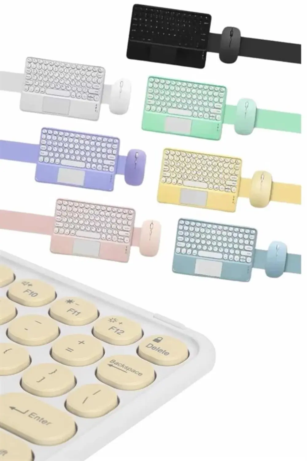 Profesyonel Wifi Q Klavye Bluetooth Klavye Touchpad 10.8 Inç