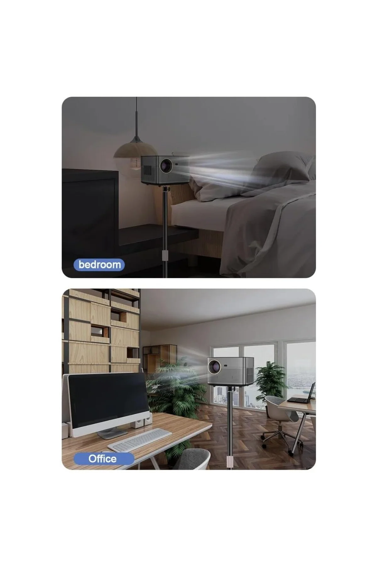 Profesyonel Yatak, Koltuk Arkası veya Masaüstü Montaj Projeksiyon Stant, Kamera ve Foto