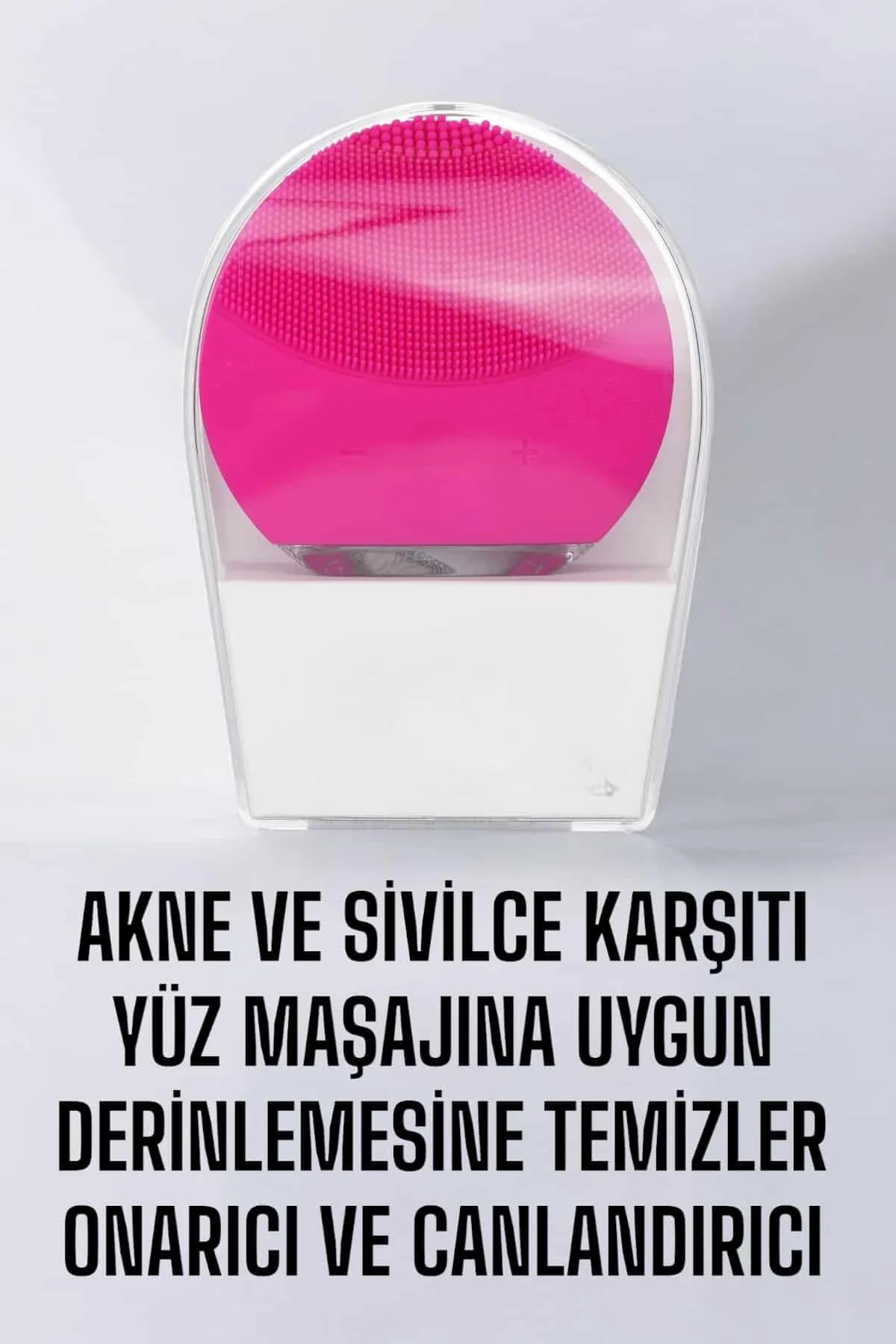 Profesyonel Yüz Temizleme Masaj Aleti Su Geçirmez Kablosuz Şarj Ö