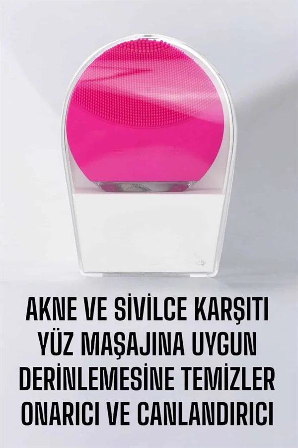Profesyonel Yüz Temizleme Masaj Aleti Su Geçirmez, Kablosuz Şarj 