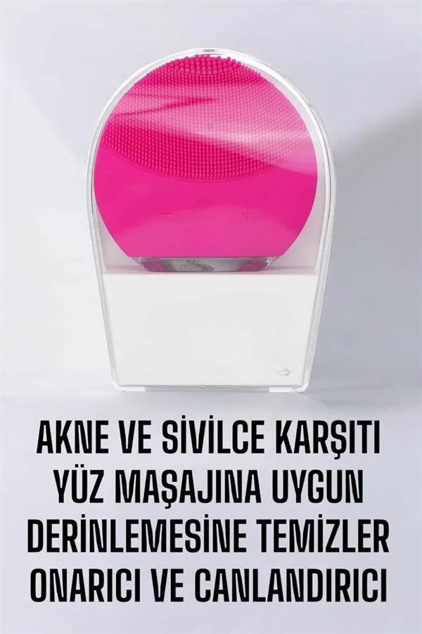 Profesyonel Yüz Temizleme Masaj Aleti Su Geçirmez Kablosuz Şarj Ö