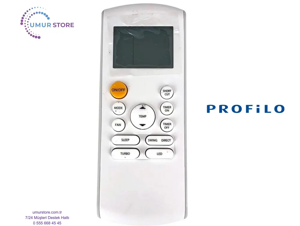 Profilo E-Nr P1ZMI18001/03 Uyumlu Klima Kumandası Profilo E-Nr P1ZMI18001/03 Uyumlu Klima Kumandası