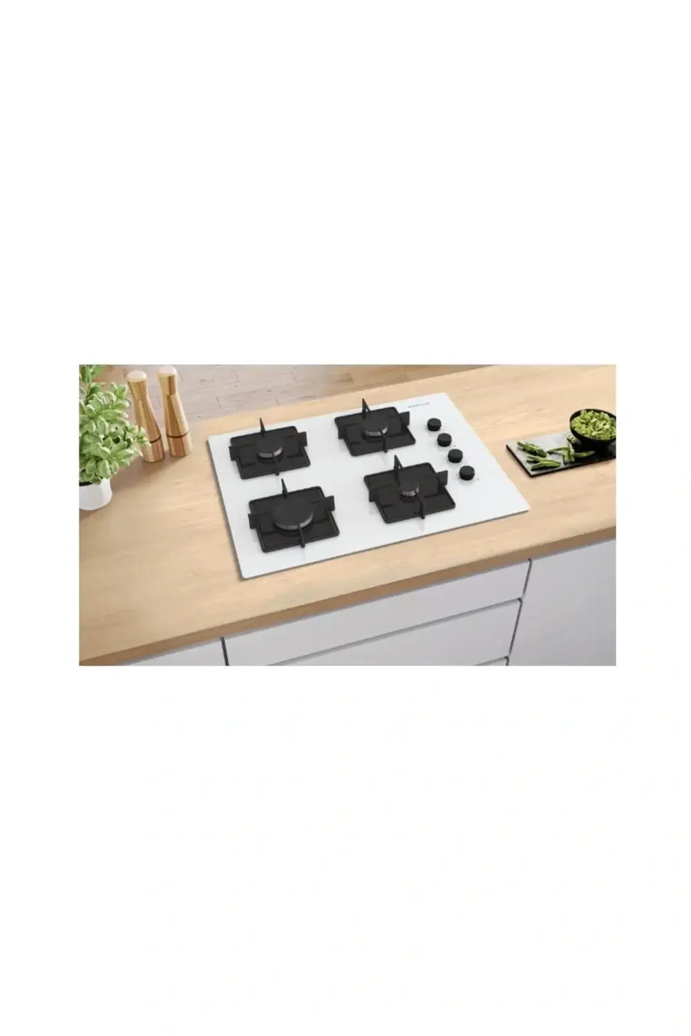 PROFİLO OE37P2P10D ANKASTRE BEYAZ CAM OCAK- DG Lİ