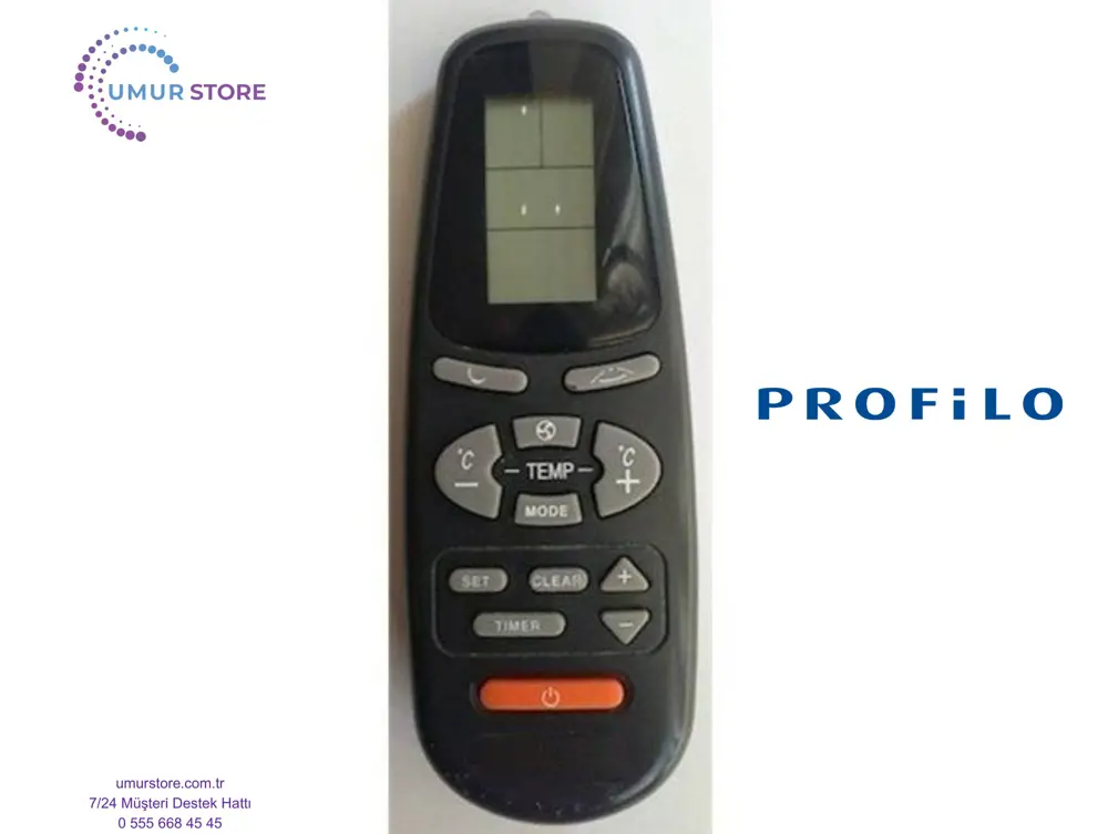 Profilo RC-7 Klima Kumandası Profilo RC-7 Klima Kumandası