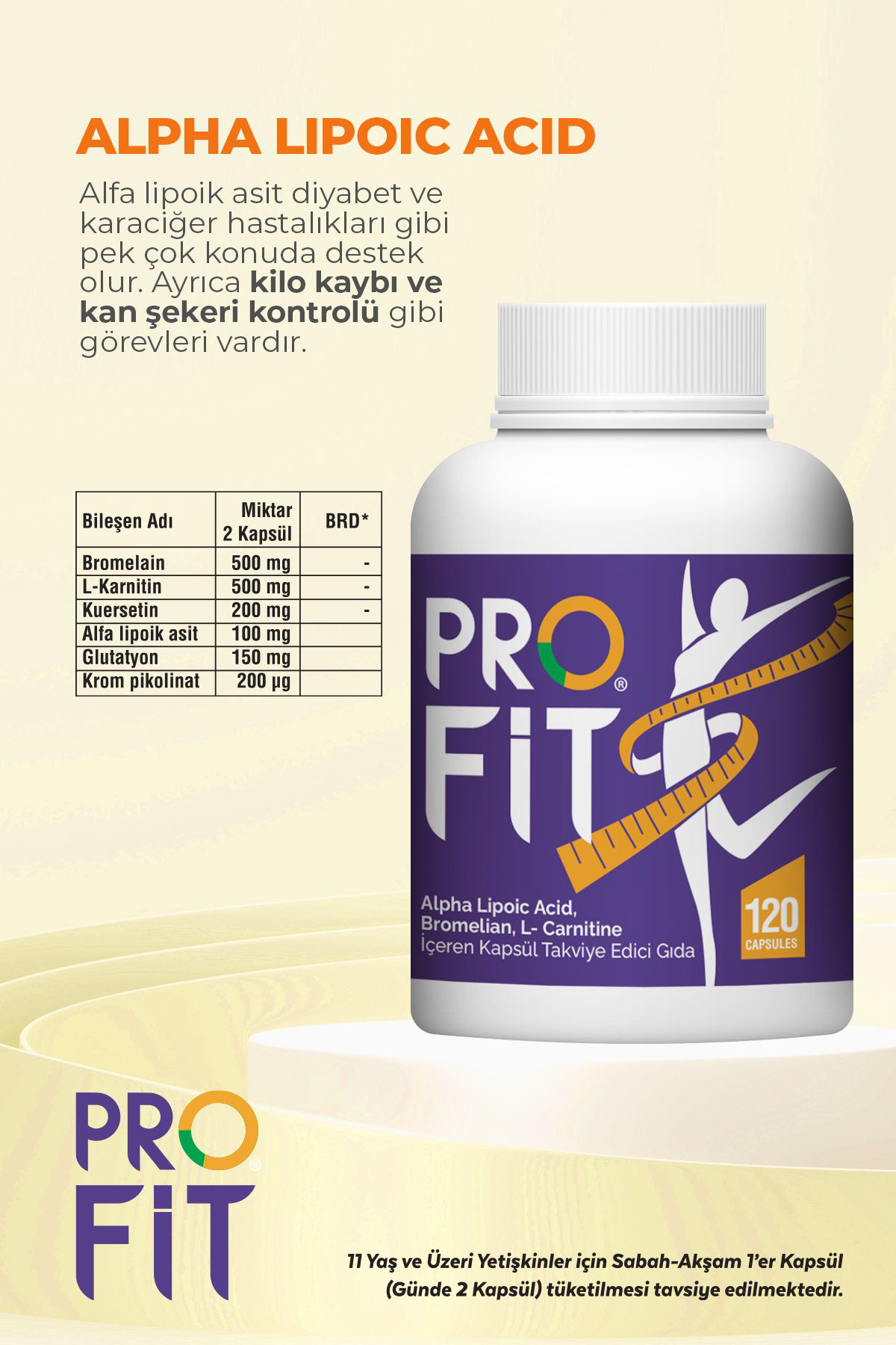 Fargen Profit Takviye Edici Gida 120 Kapsül