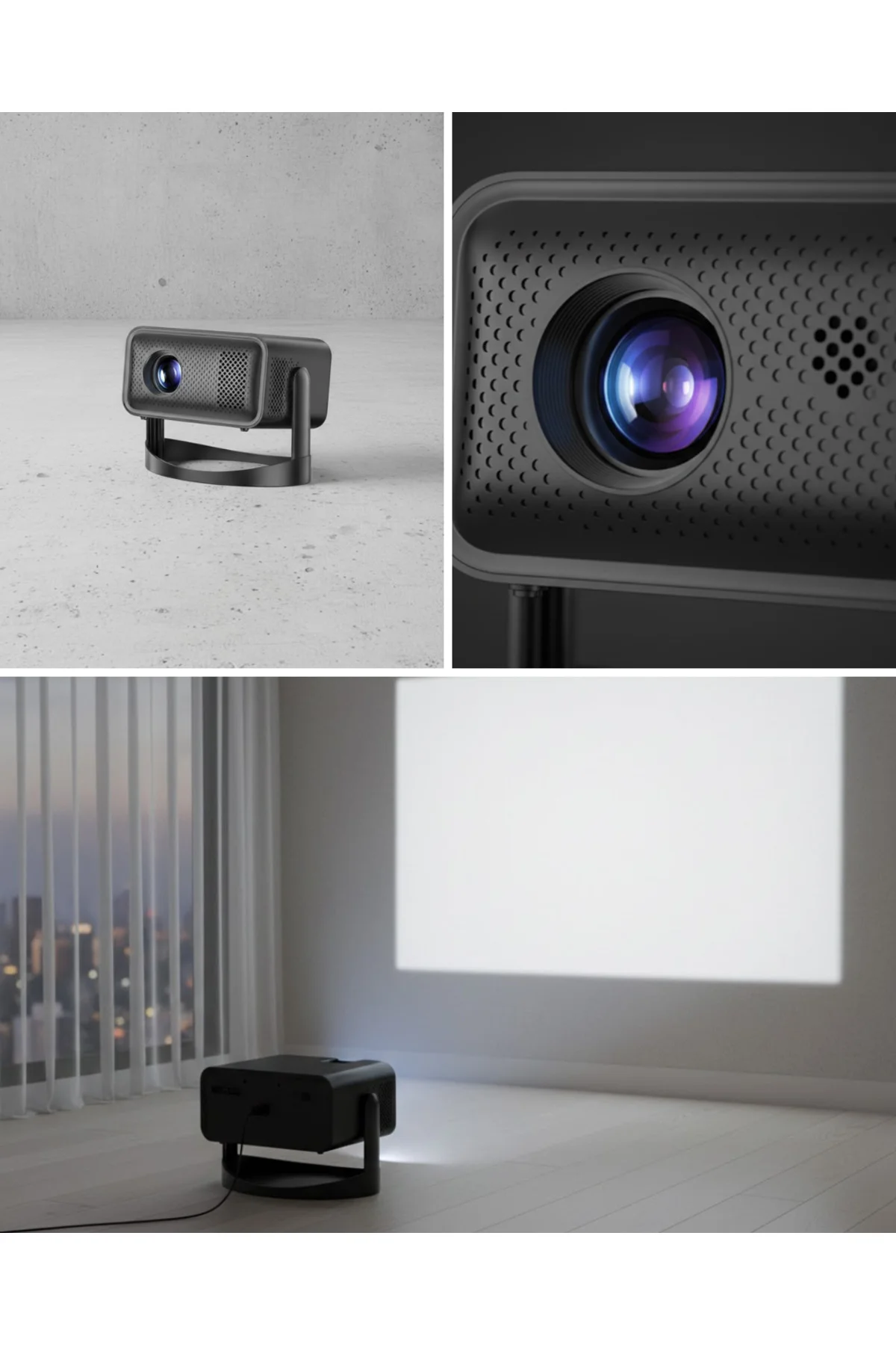 Projector Android Tv Dolby Sesli Wifi Bluetooth