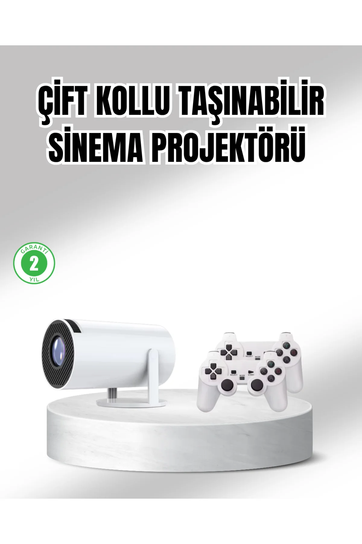Projeksiyon Cihazı 4K Destekli Kablosuz Bağlantılı Bluetooth 5.0 