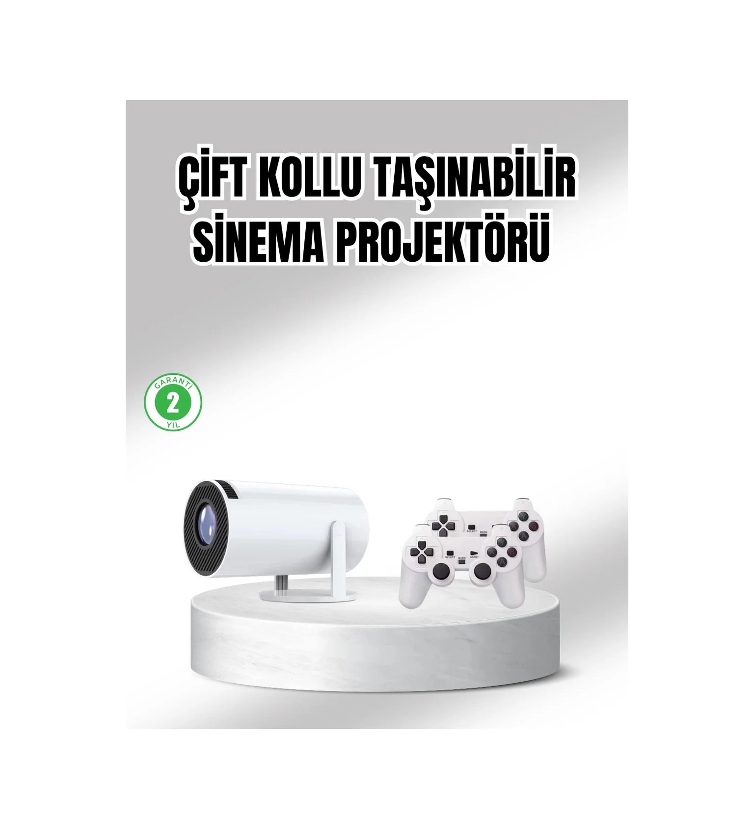Projeksiyon Cihazı 4k Destekli Kablosuz Bağlantılı Bluetooth 5.0