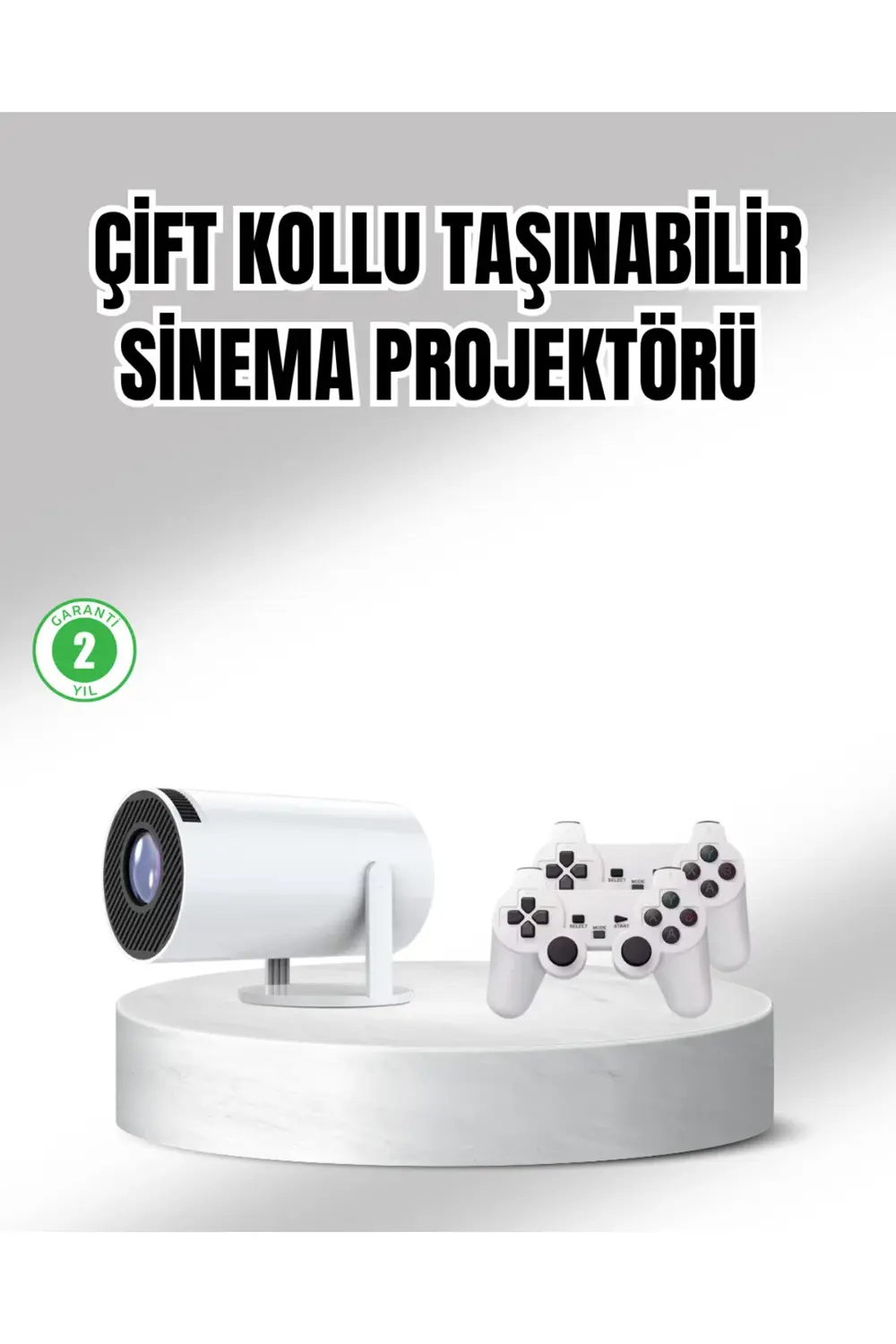 Projeksiyon Cihazı 4K Destekli Kablosuz Bağlantılı Bluetooth 5.0