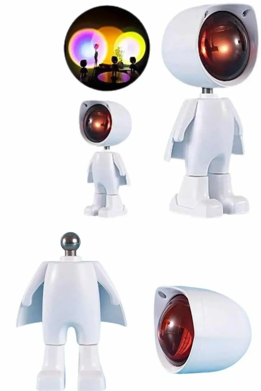 Projeksiyon Güneş Lambası Astronot Gün Batımı Projektör LED Işıkl