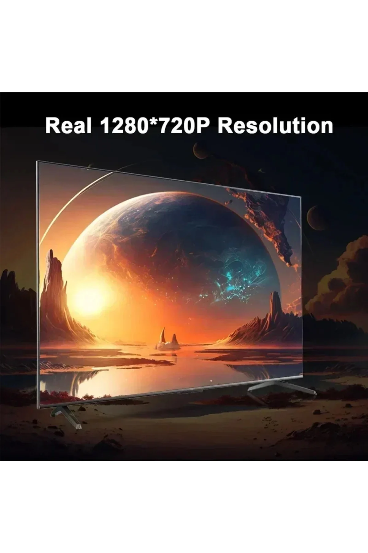 Projektör 4K Android 11 Dual Wifi6 260ANSI BT5.0 1080P 1280x720 çözünürlük destekli