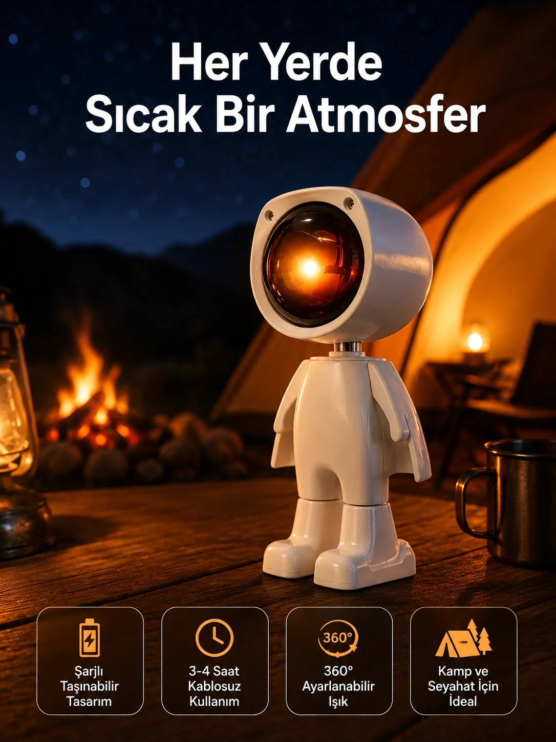 Projektör Atmosfer Işık Lambası Projektör Güneş Lambası Masa Lambası Fiyatı, Yorumları ve Özellikleri