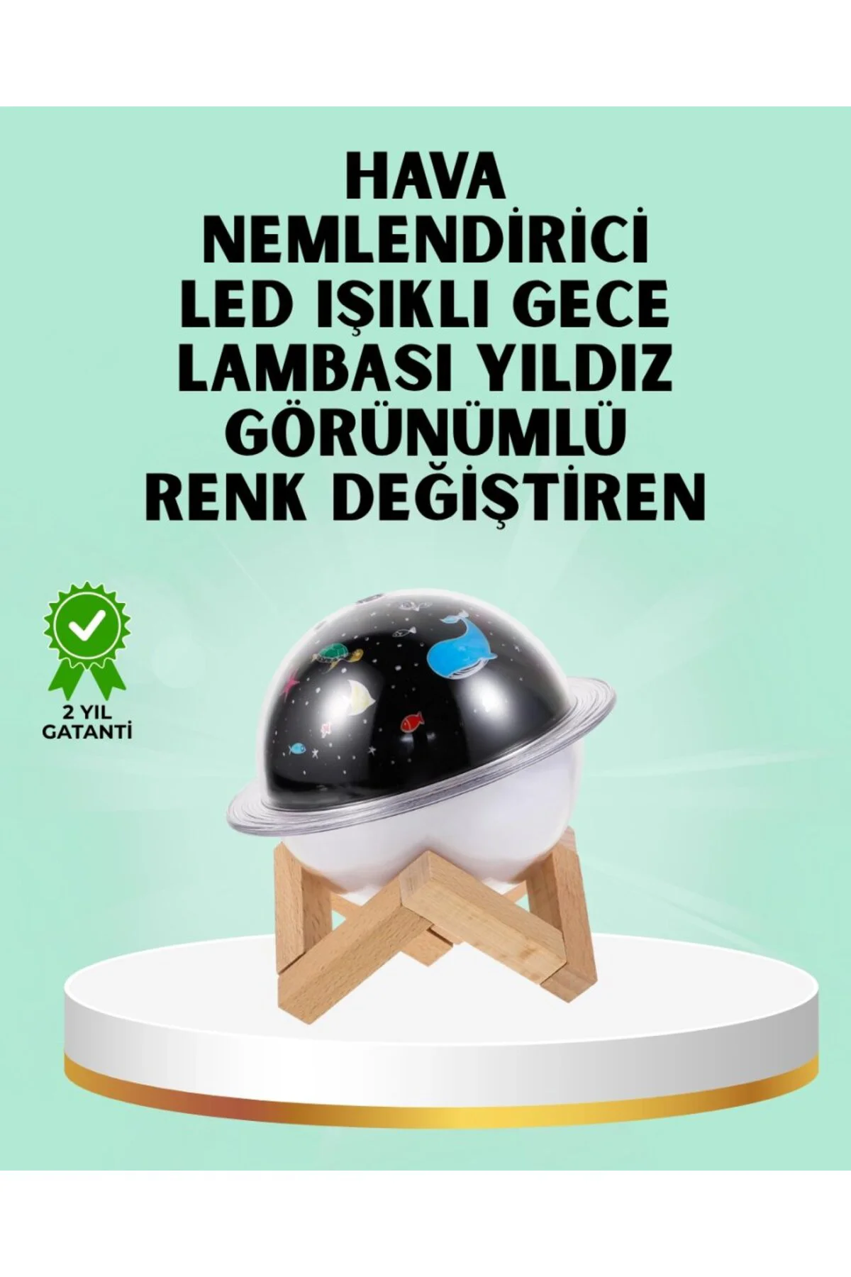 Projektör Işığı Bulunan Usb Bağlantılı Mini Aromaterapi Destekli Hava Nemlendirici