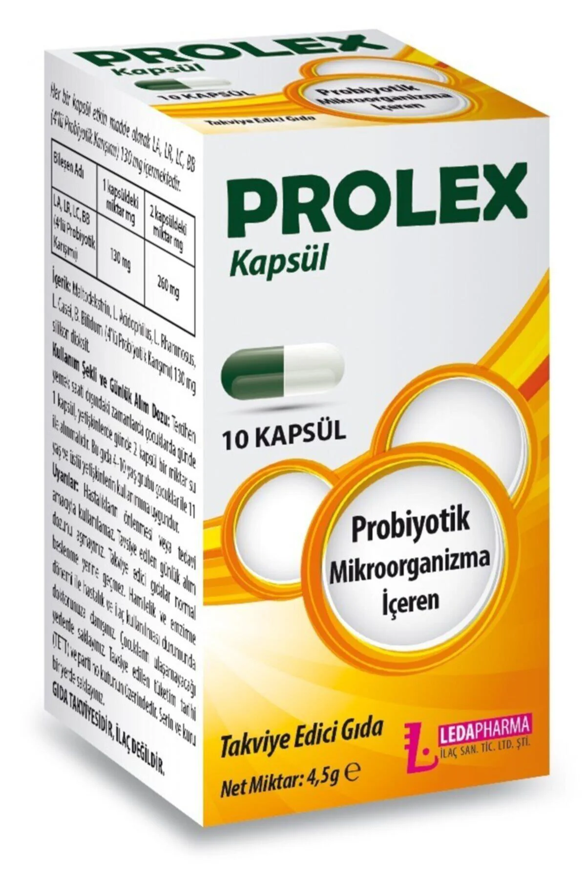 Prolex Probiyotik 10 Kapsül
