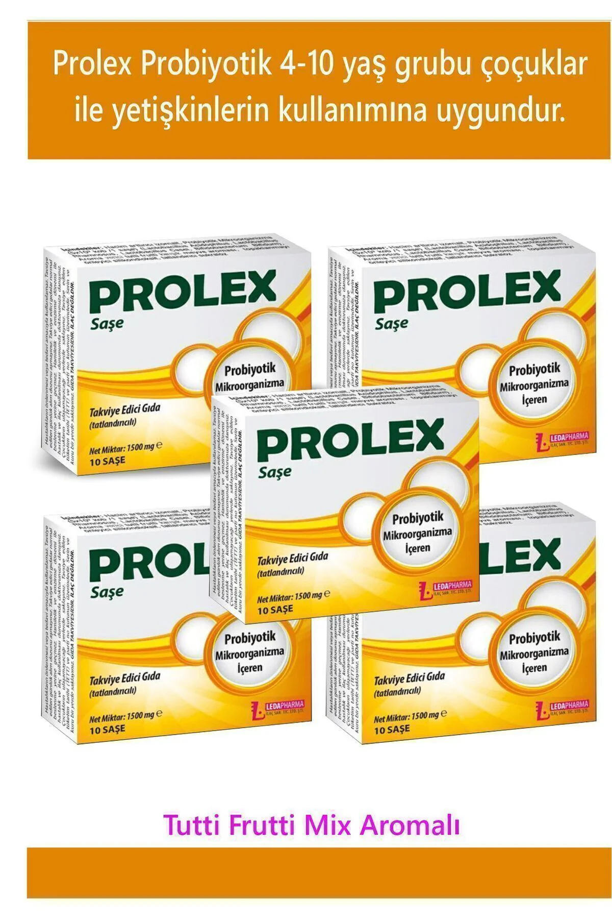 Prolex Probiyotik 10 Saşe X5 Adet