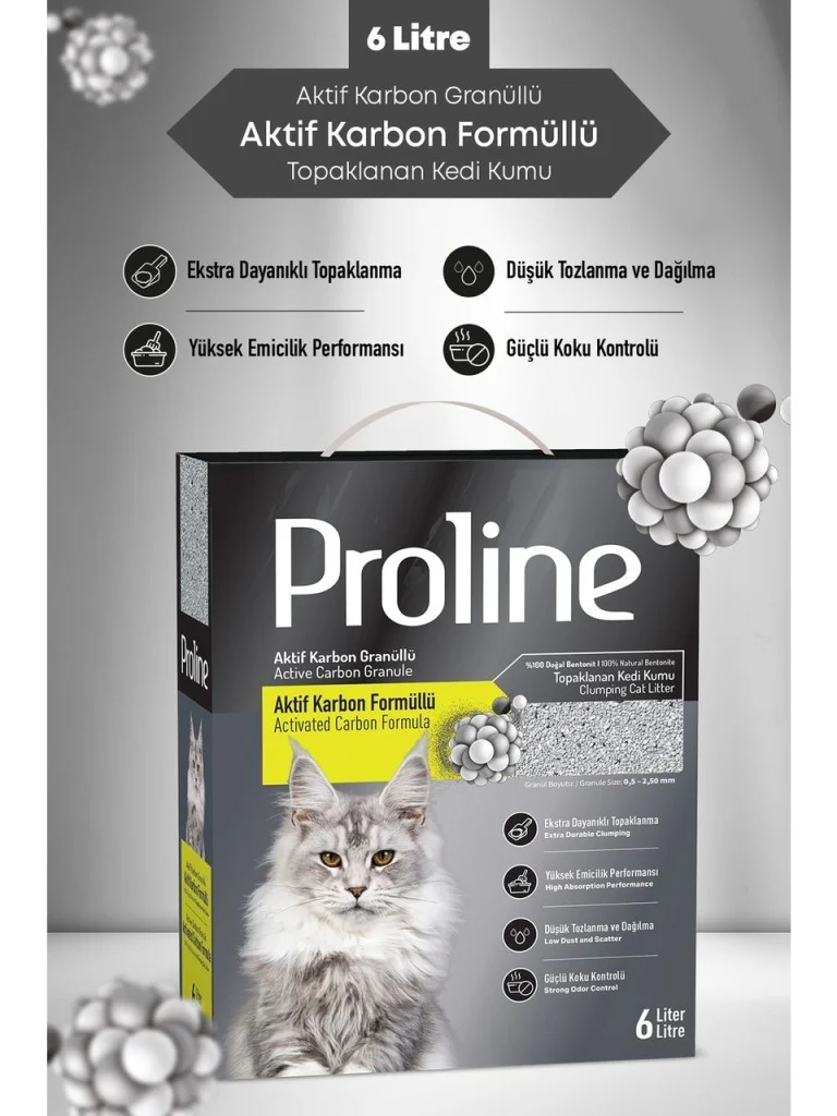 Proline Aktif Karbonlu Süper Hızlı Topaklanan Kedi Kumu 6lt Proline Aktif Karbonlu Süper Hızlı Topaklanan Kedi Kumu 6lt Fiyatı, Yorumları ve Özellikleri
