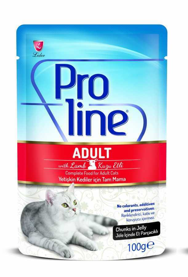 Proline Pouch Kuzu Etli Kedi Konservesi 100 gr