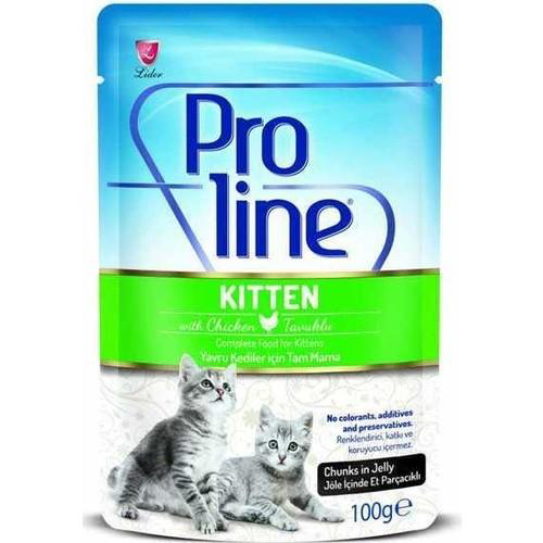 Proline Pouch Kitten Yavru Tavuk Etli Jöleli Kedi Konservesi 100 