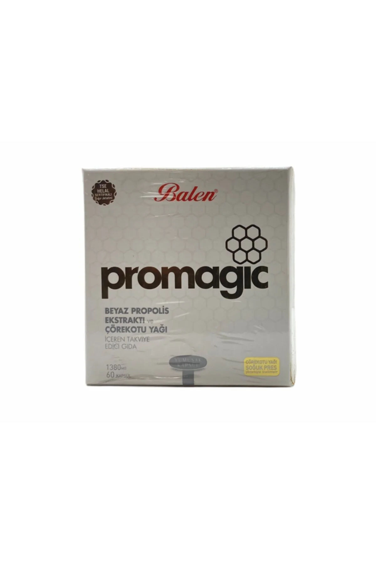 Promagic Beyaz Propolis Ekstraktı Ve Çörekotu Yağı 1380 Mg 60 Kapsül