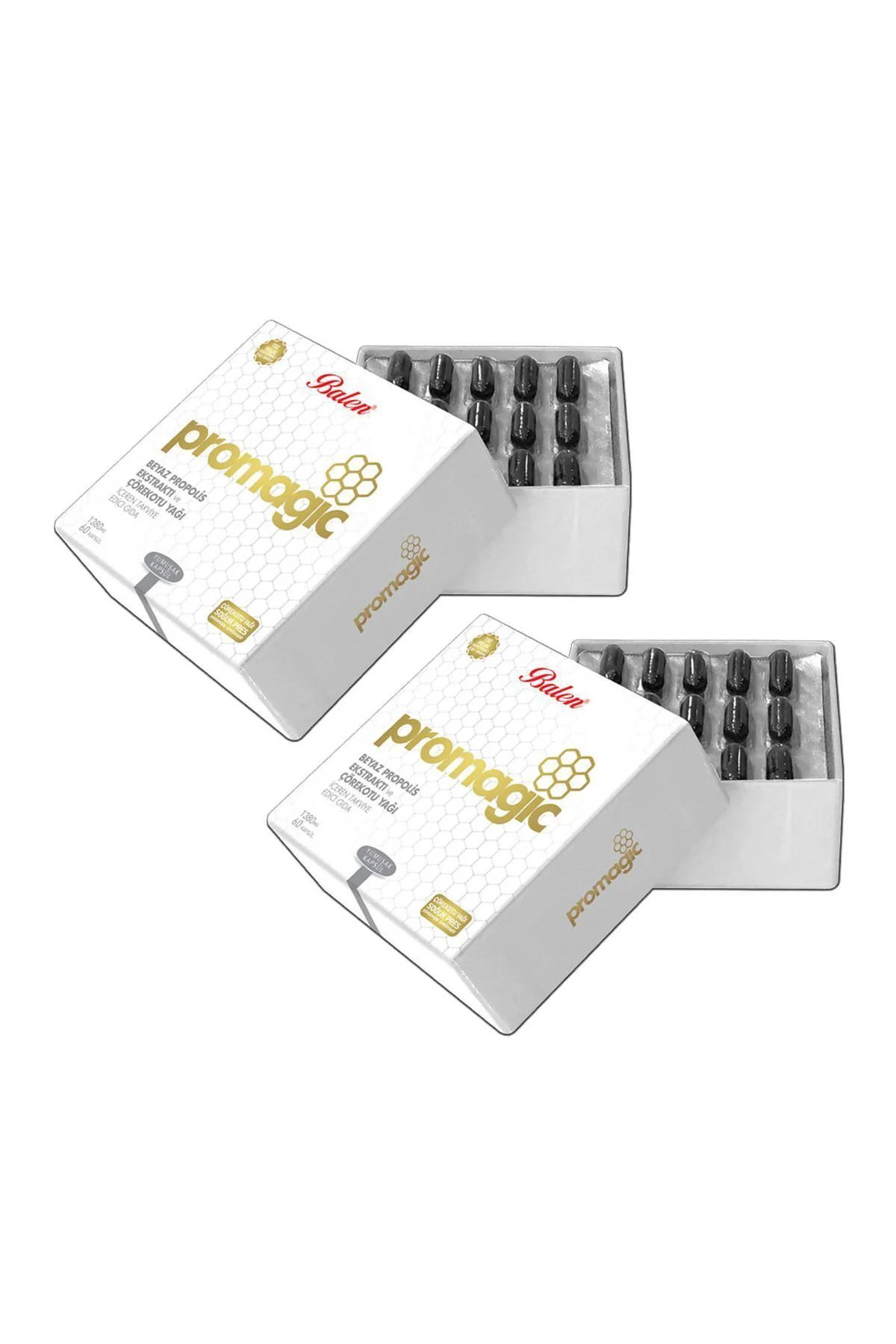 Promagic Çörekotu Yağı Beyaz Propolis 60 Kapsül X 2 Adet